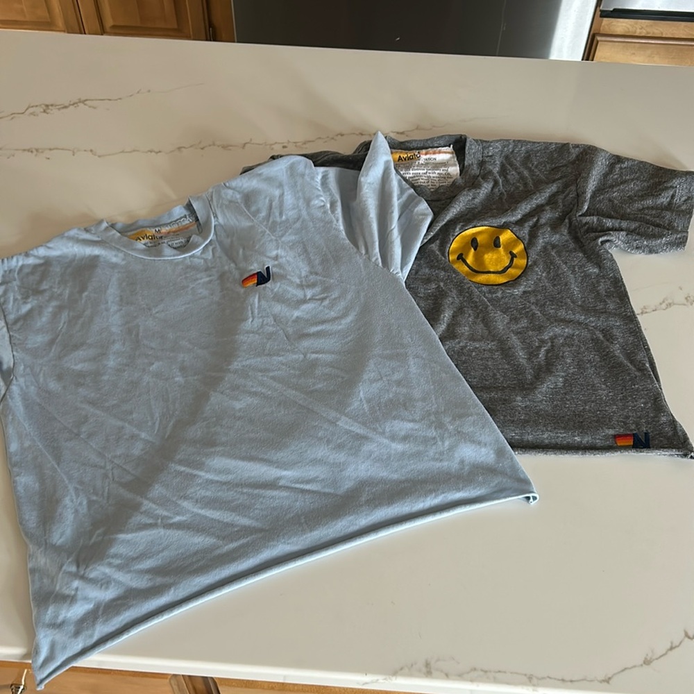 2 aviator nation tees